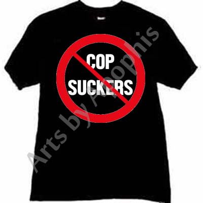 Say no to cop suckers black tshirts and hoodies